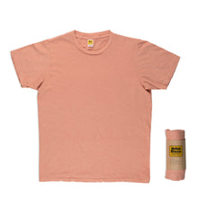 Load image into Gallery viewer, Rolled Short sleeve Crew neck Tee / Orange Beige