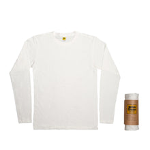 Load image into Gallery viewer, Rolled Long sleeve Crew neck Tee / White