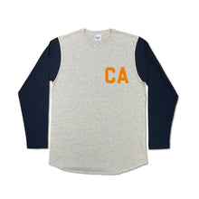Load image into Gallery viewer, 2 Tone Set-in L/S BB Tee / Navy/Oatmeal(CA)
