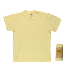 Load image into Gallery viewer, Rolled Short sleeve Crew neck Tee / Lt.Yellow
