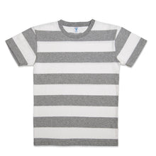 Load image into Gallery viewer, Wide Stripe S/S C/N Tee / White/H.Grey
