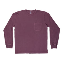 Load image into Gallery viewer, Pigment L/S Tee w/PKT / Plum
