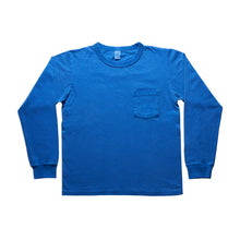 Load image into Gallery viewer, Pigment L/S Tee w/PKT / Marine Blue
