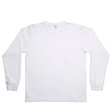 Load image into Gallery viewer, Pigment L/S Tee w/PKT / White

